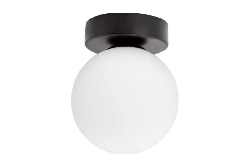 Plafoniera da soffitto nera a sfera MARSIADA W1