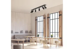 PLAFONIERA MODERNA NERA NEO W6