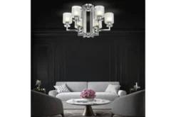 Plafoniera moderno di metallo cromato MANHATTAN W6