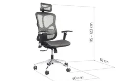 Poltrona da ufficio ergonomica Ergo 500 Grigio