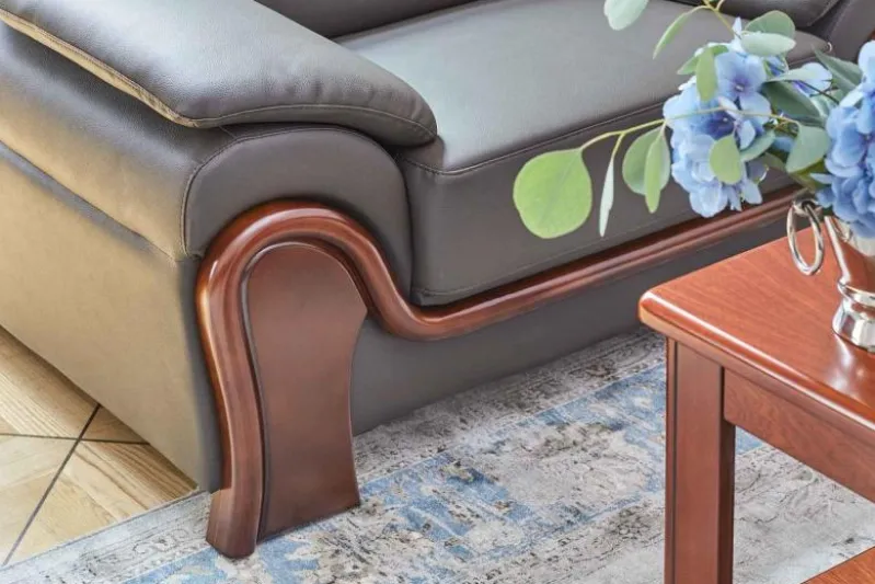 Poltrona in pelle Palladio Marrone