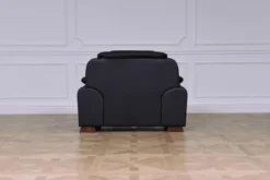 Poltrona in pelle Palladio Nero