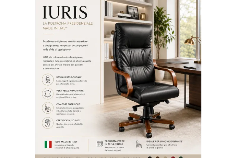 Poltrona presidenziale da ufficio IURIS