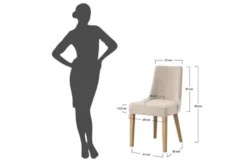 Poltroncina da tavolo imbottita beige CARINI