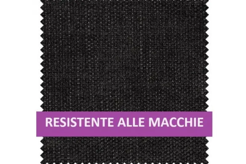Poltroncina moderna imbottita nera BARI