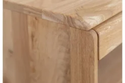 Porta TV con ripiano legno massello di rovere naturale LED integrato