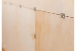 Porta TV con ripiano legno massello di rovere naturale LED integrato