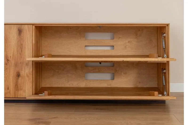 Porta TV grande rovere massello stile moderno