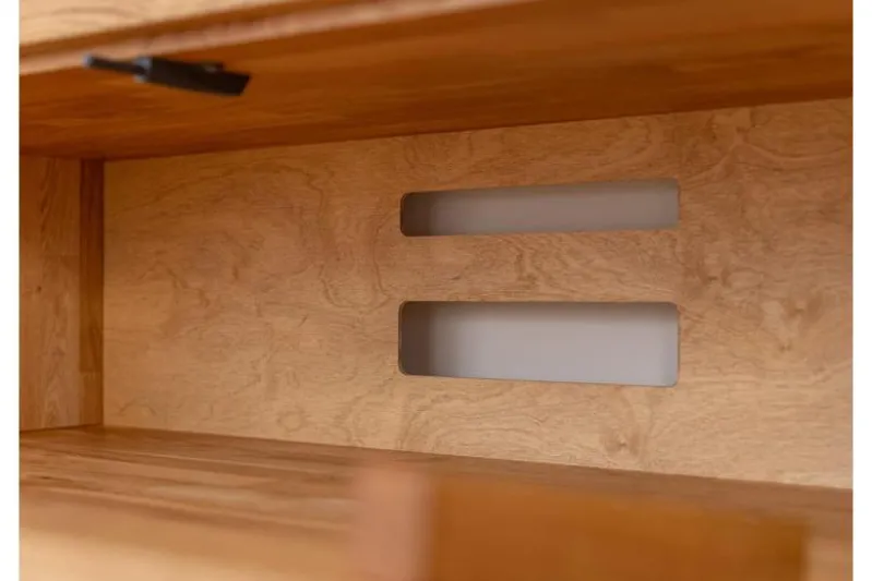 Porta TV grande rovere massello stile moderno