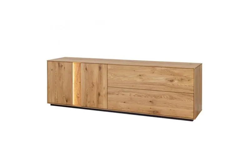 Porta TV grande rovere massello stile moderno