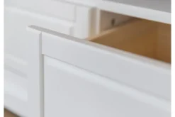 Porta tv shabby pino massello bianco e tabacco