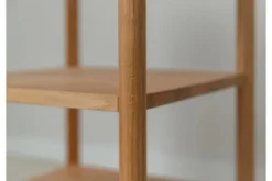 Scaffale basso moderno rovere massello naturale