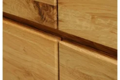 Scarpiera chiusa in legno naturale di rovere massello oliato