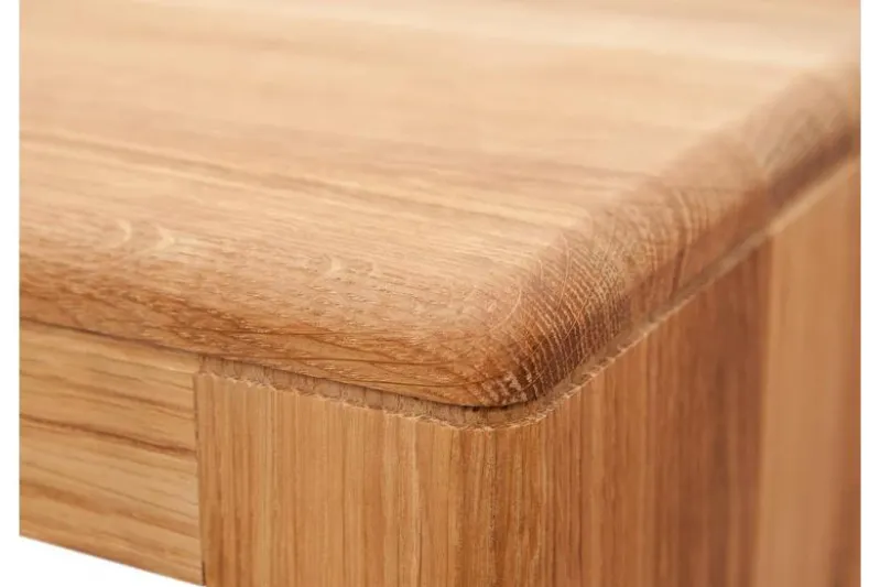 Scarpiera in legno naturale massello oliato di rovere