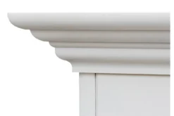 Scrittoio shabby chic in pino massello bianco