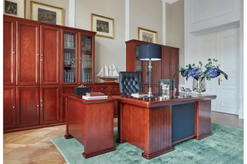 Scrivania classica da ufficio direzionale PRESTIGE B630 1,6 Metri