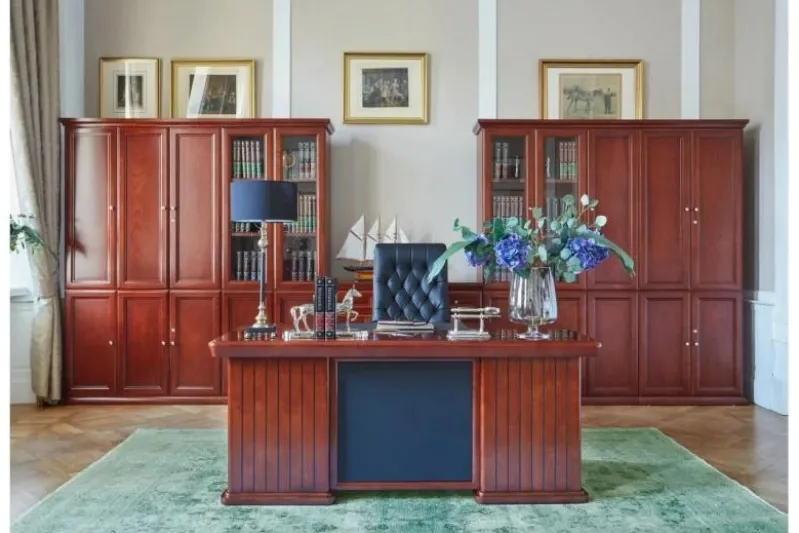 Scrivania classica da ufficio direzionale PRESTIGE B630 1,6 Metri