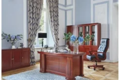 Scrivania classica per ufficio in legno PRESTIGE B610 1,6 Metri