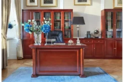 Scrivania da studio classica in legno PRESTIGE B620 1,3 Metri