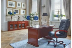 Scrivania da studio classica in legno PRESTIGE B620 1,3 Metri