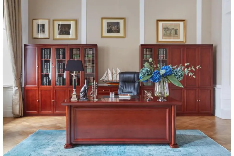 Scrivania presidenziale in stile classico per ufficio PRESTIGE B620 1,9 Metri