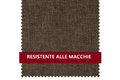 Sedia da tavolo ciniglia marrone imbottita OLBIA