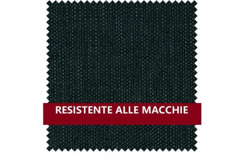 Sedia da tavolo imbottita verde CARINI