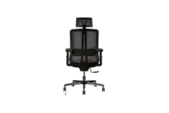 Sedia ergonomica con poggiatesta certificata nero VERTIGO