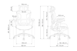 Sedia ergonomica ufficio nera ERGO OMEGA