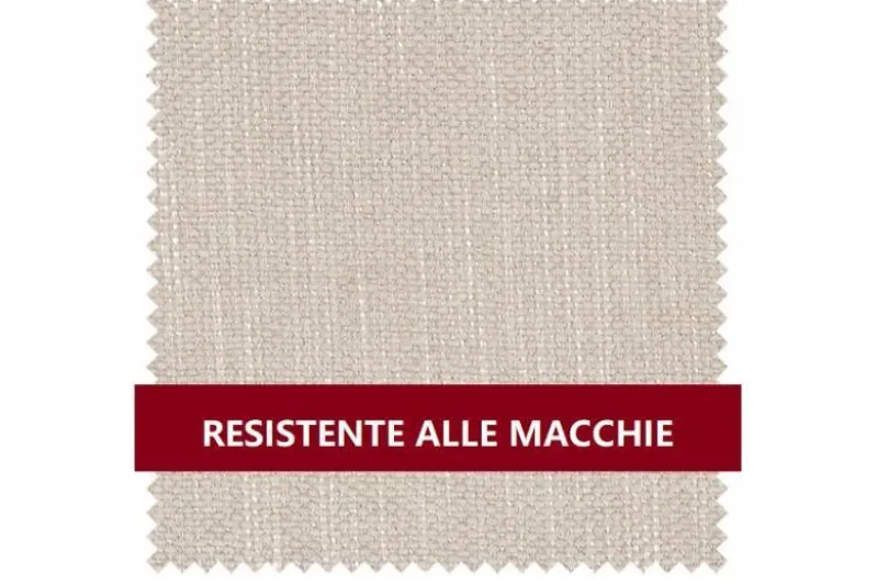 Sedia imbottita beige gambe faggio BRESSO