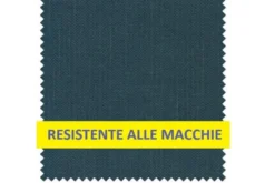 Sedia imbottita da pranzo blu gambe massello di faggio BRESSO