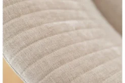 Sedia imbottita da tavolo beige BARI