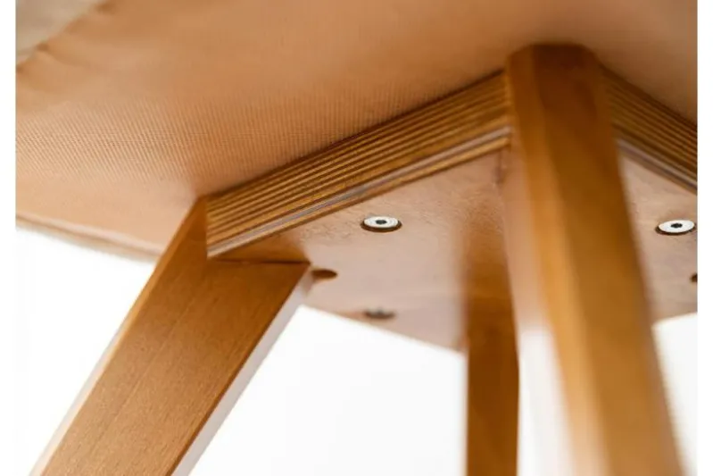 Sedia imbottita da tavolo beige BARI