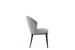 Sedia imbottita grigia design moderno SIENA