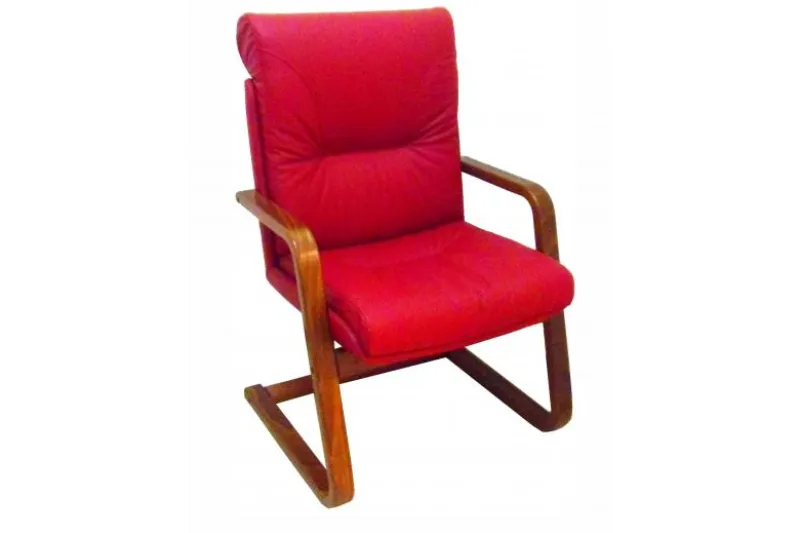 Sedia ospiti per ufficio gambe in legno IURIS