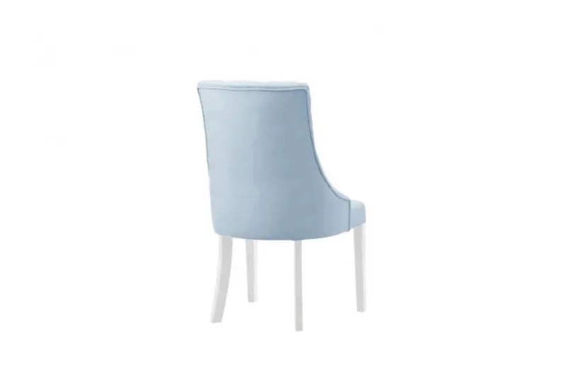 Sedia provenzale velluto blu trapuntata PRINCESS 83