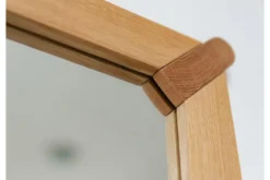 Specchio da parete moderno legno massello di rovere naturale