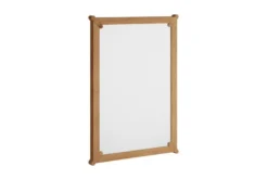 Specchio da parete moderno legno massello di rovere naturale