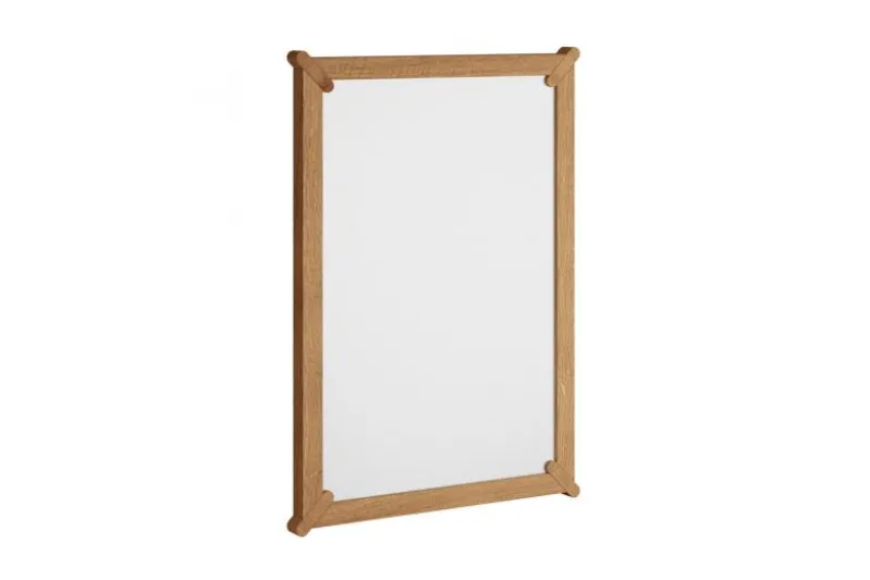 Specchio da parete moderno legno massello di rovere naturale
