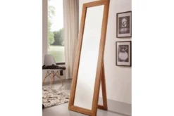 Specchio da terra cornice in legno naturale oliato di rovere massello
