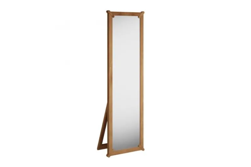 Specchio da terra moderno legno massello di rovere naturale