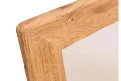 Specchio rettangolare cornice in rovere massello naturale oliato