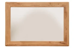 Specchio rettangolare cornice in rovere massello naturale oliato