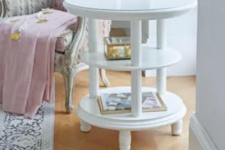 Tavolino rotondo Princess 823 colore Bianco