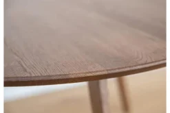Tavolino rotondo rovere massello tabacco 90 cm ORBETELLO