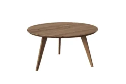 Tavolino rotondo rovere massello tabacco 90 cm ORBETELLO