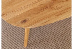 Tavolino rovere massello ovale 95x96 cm Orbetello