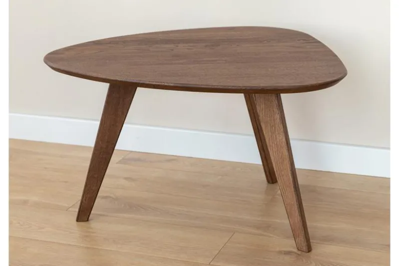 Tavolino rovere massello tabacco 67x68 cm Orbetello