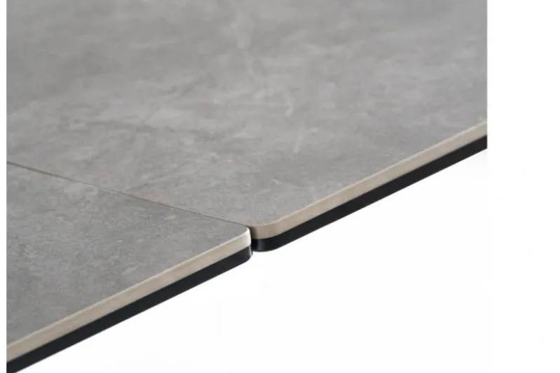 Tavolo allungabile 10 posti 160/240 cm effetto marmo grigio OBSIDIAN