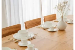 Tavolo allungabile rettangolare da 140 a 230 cm rovere massello GROSSI